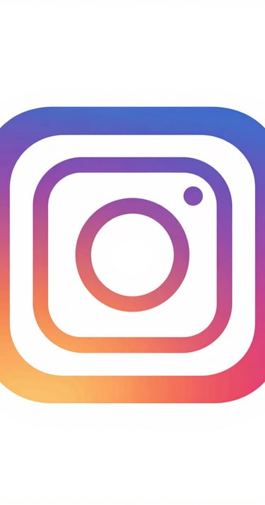 A colorful icon of a popular social media platform button
