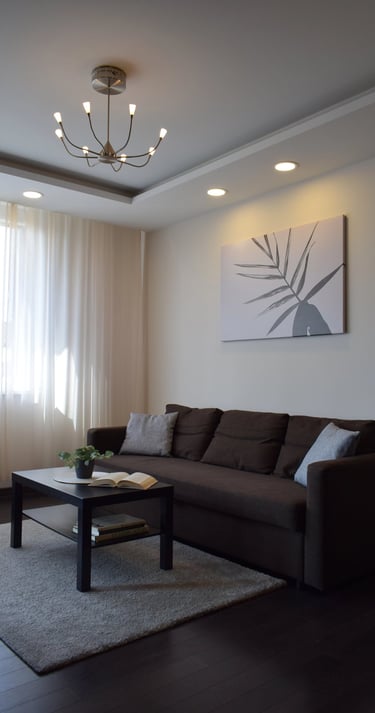 3 kambarių buto svetainė - NT brokeris Andrius Velykis