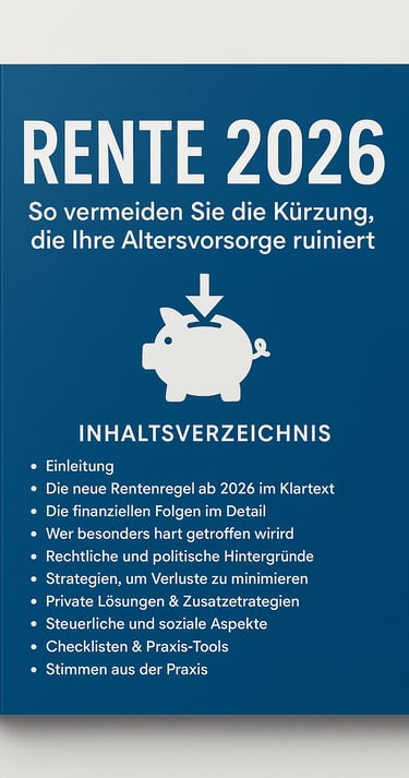 Rente 2026: So vermeiden Sie die Kürzung, die Ihre Altersvorsorge ruiniert