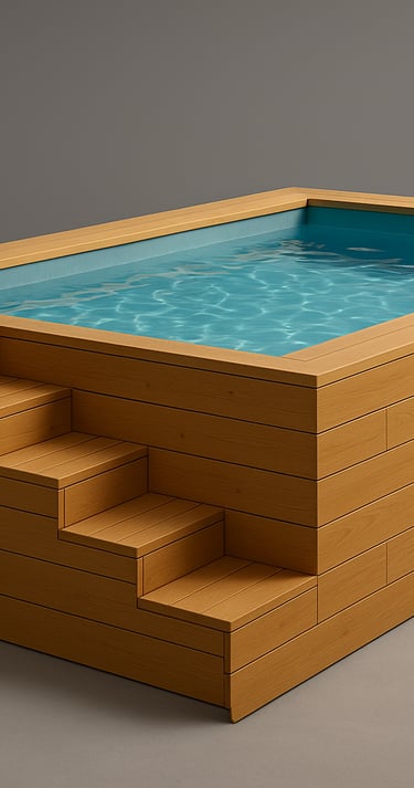 mini piscine hors sol en bois