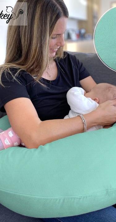 voedingskussen mintgroen