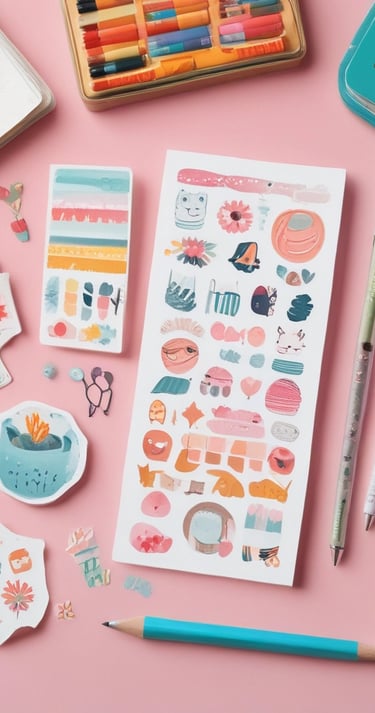 blue and white striped round textile