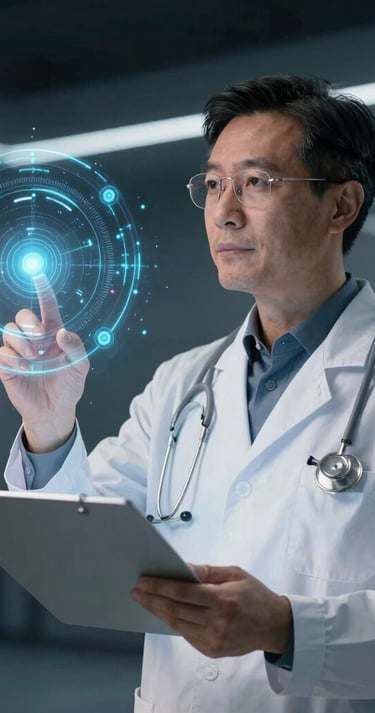 blue and white striped round textile