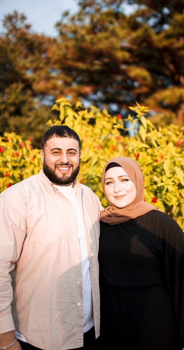 Aya and Mustafa, the team behind Friday Coffee Co., specializing in Dallas event coffee catering