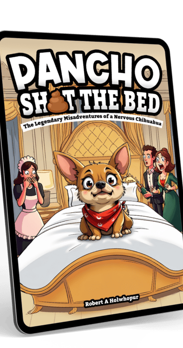 pancho on a bed