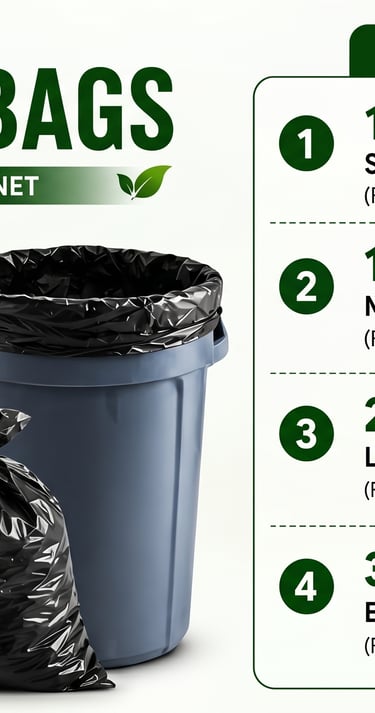 Heavy duty large garbage bags high capacity waste bags Indore – NEW GURUNANAK PLASTIC & PACKAGING New Gurunanak Plstic 