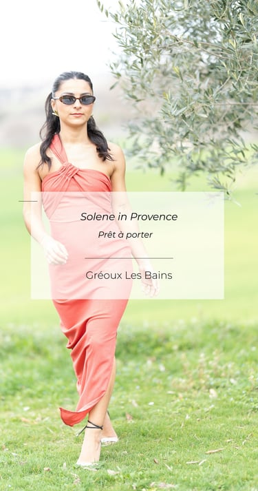 Portrait professionnel en Provence à Gréoux-les-Bains, femme en mouvement