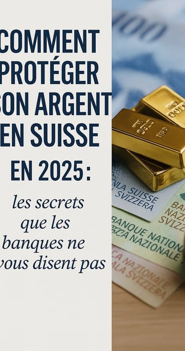 « Photographie réaliste d’un coffre-fort ouvert contenant des lingots d’or, des liasses de francs
