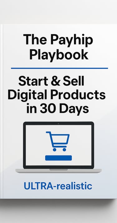 Launch & sell digital products worldwide in 30 days with The Payhip Playbook