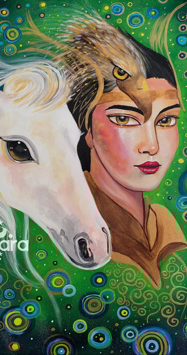 arte visionario, retratos de Alma, soul portrait, visionary art