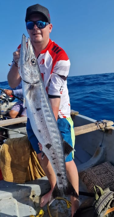 Zanzibar fishing charters, big fish on the boat
