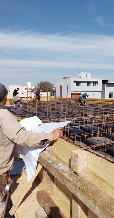 Supervision y control de obra, Armado de Losa de Hormigón casetonado.