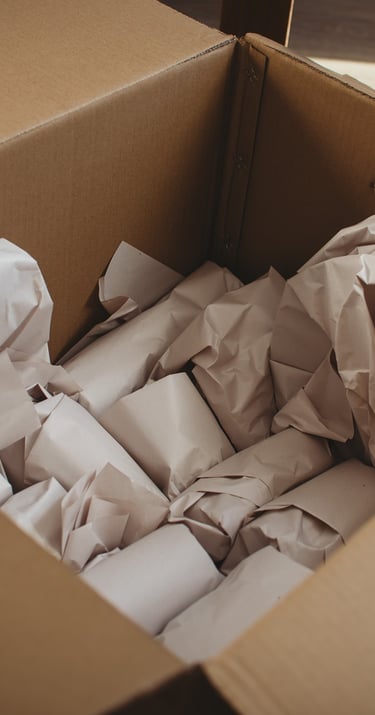 items packed neatly in a worcester home