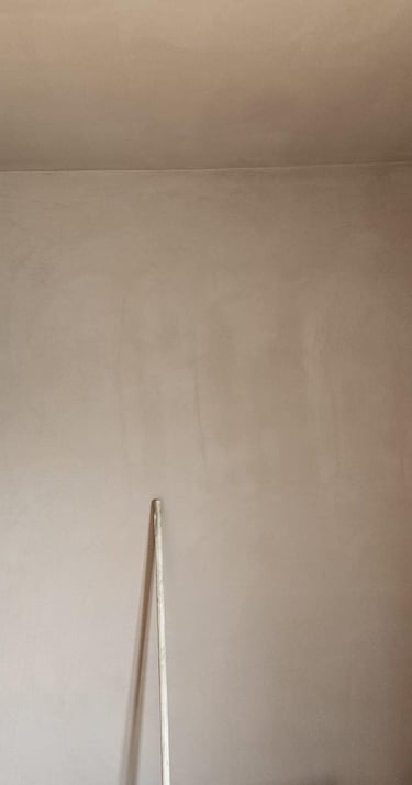 Skimming on newly built walls in Worcester by local plastering specialists, D and N.