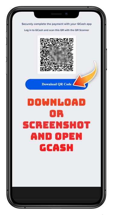 After you press Proceed, this window will open. Download or Screenshot the QR Code.