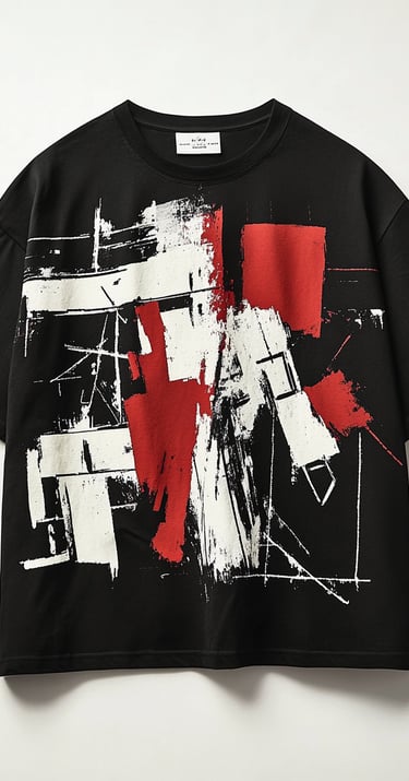 เสื้อยืด Oversized พิมพ์ลาย