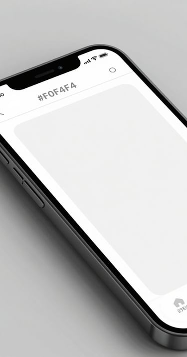 A close-up shot of a high-end mobile device displaying a clean, responsive web interface. The interface features minimalist typography and plenty of whitespace. Soft studio lighting with a color palette of #F0F4F4 and accents of #3F5E5C.