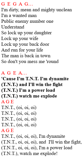 TNT guitar tab with chords and lyrics 2