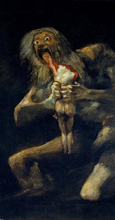Saturne (Kronos) par Goya