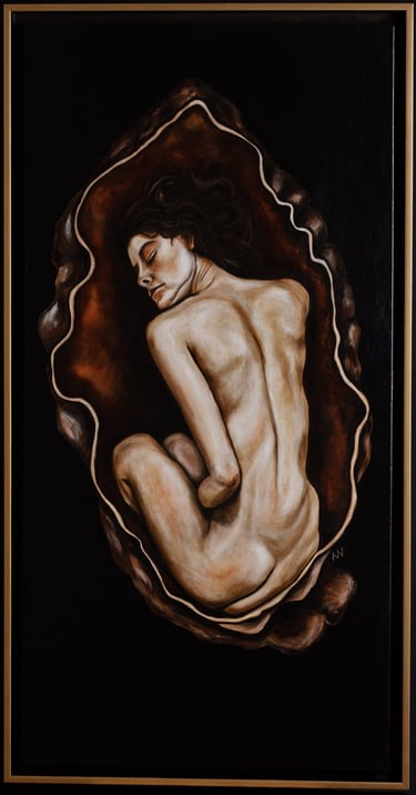 Original acrylic painting ‘Amarande’ by manef