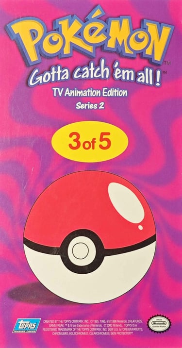 Tin Topper 3 of 5 Topps Pokémon series 2 US back