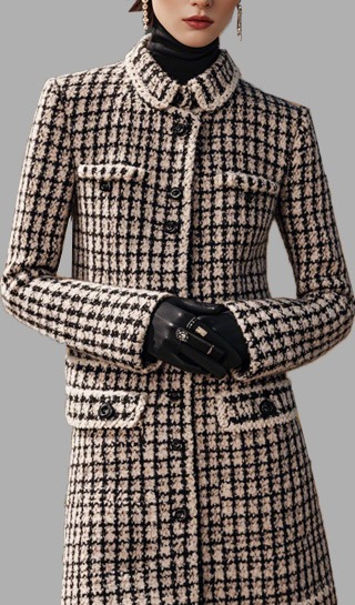 Chanel style fabrics, Chanel inspired fabrics, woolen tweed fabrics