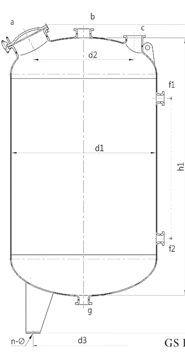 glass lined storage tanks F