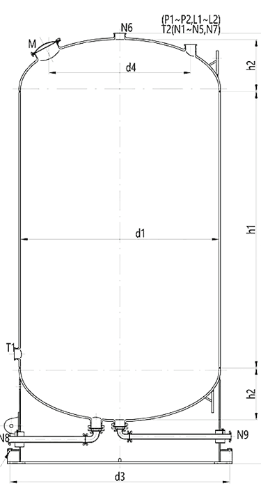glass lined storage tanks F 