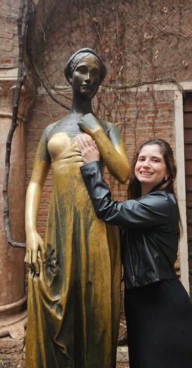 Foto tirada na Casa da Julieta, em Verona