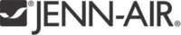 Jenn-Air logo in black font with a curved wave symbol on the left.