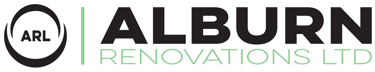 Alburn Renovations Ltd company logo with ARL circular icon in black and green.