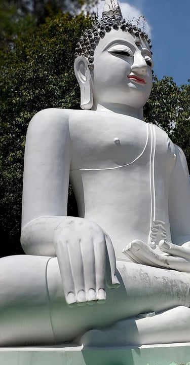 white buddha Luang Por Than Jai phang nga