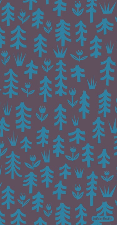 A free phone background with trees and flowers