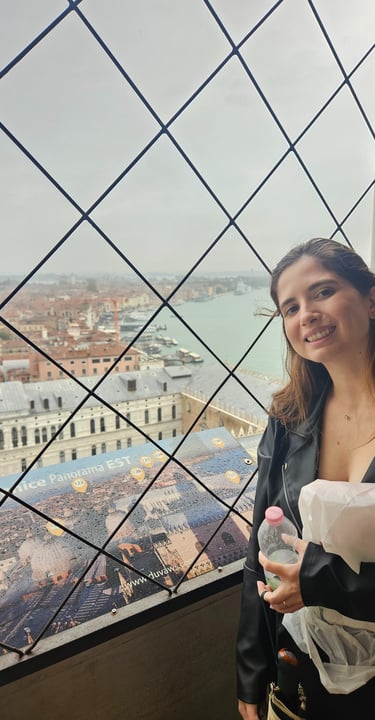 Foto tirada na Torre Campanário de San Marco, em Veneza