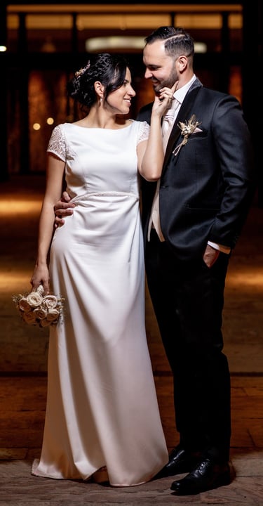 Novios durante una boda en Valencia