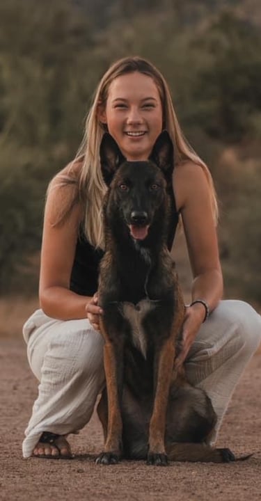 Izzy from Guido Media with her Dog