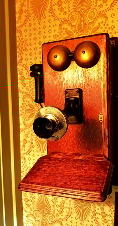Chickamauga, GA - the first telephone installed at the Gordon-Lee Mansion