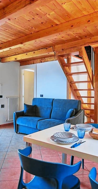 appartamento soppalcato vista lago