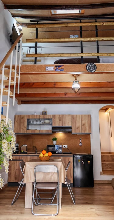 vista completa loft dall'ingresso