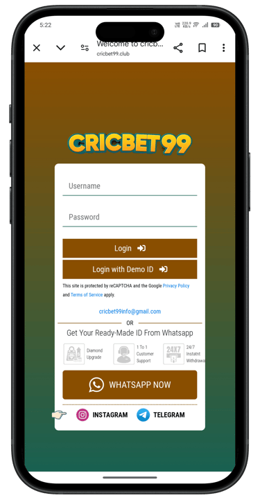 Crickbet99 contact