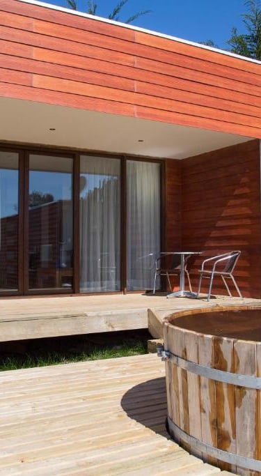 cabaña en pichilemu con tinaja