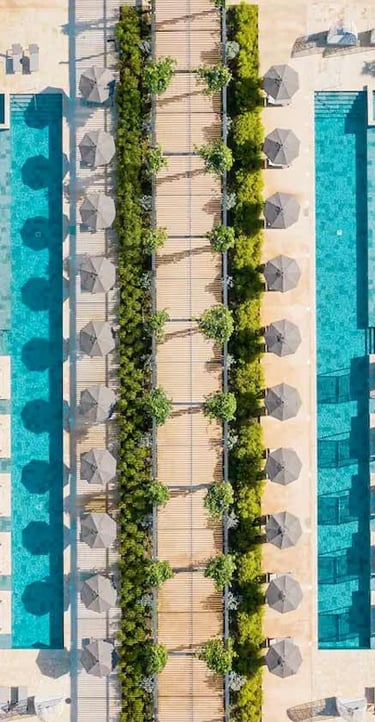 Live aqua punta cana pools from above