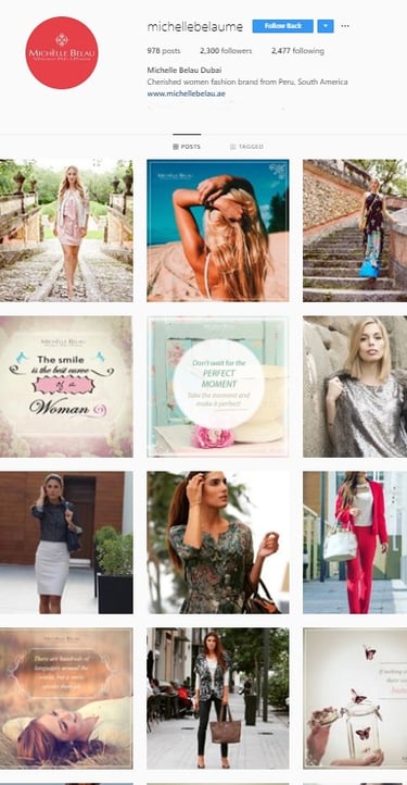 Instagram Michelle Belau Middle East