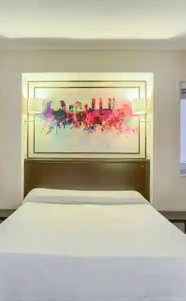 habitacion-con-cama-de-matrimonio-hotel castilla fuenlabrada