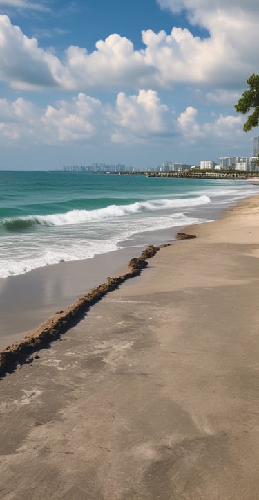 Clusters of vibrant pink and orange lantana flowers are surrounded by lush green leaves, basking in sunlight. The background is a soft blur of greenery.