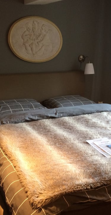 chambre de la maison d'hôtes à Crupet