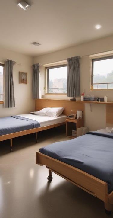 Hotel spa area with tranquil ambiance, comfortable lounge chairs, and soothing water features.