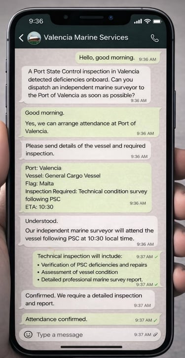 marine surveyor chat