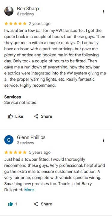 Google reviews for Starmo Auto Electrics Essex