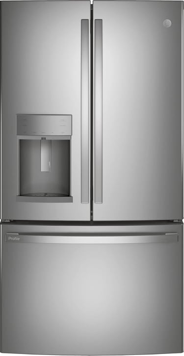GE Profile 22.1 cu. ft. Counter-Depth French Door Refrigerator (PYE22KYNFS)